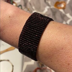 Beautiful boho beaded cuff bracelet